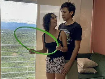 I Help My Stepsis with Her Aerobics & Get Her Rock-stiff & Hard