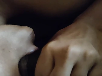 See this Indian first-timer wife give a torrid blowjob and get a faceful of jism