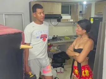 Saraymike's rock-rock hard rump gets ravaged by my hefty knob in multiple positions for renovating her room