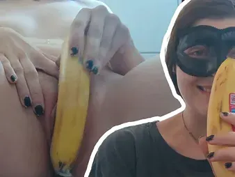 German Nubile Pussy gets her vagina ravaged rigid in banana by a Desi fur covered man!