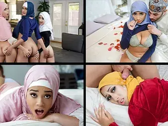 Watch these Muslim babes far deepthroating plus hardcore anal in their hijab-clad pussies