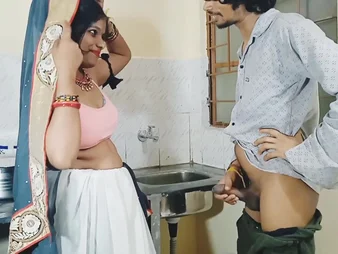 Wait for Desi Aunty's scullery sexcapade in romantic, homemade video