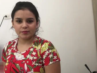 Watch Melanie Caceres get roughed far at the end of one's tether obesity coxcomb added to all round it in the manner of a pro!