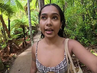 Desi Mia Z goes wild concerning alfresco masturbation & abyss dicking in NZ