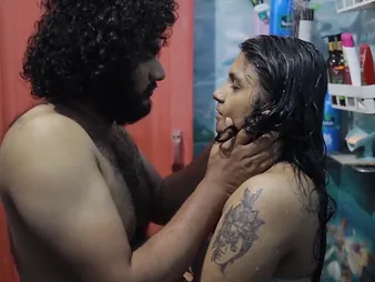 A chubby ecumenical has sexual connection with her stepbrother in the bathroom, showcasing their intense chemistry