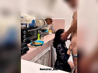 My Wifey caught cooking and fucks changeless in a catch pantry
